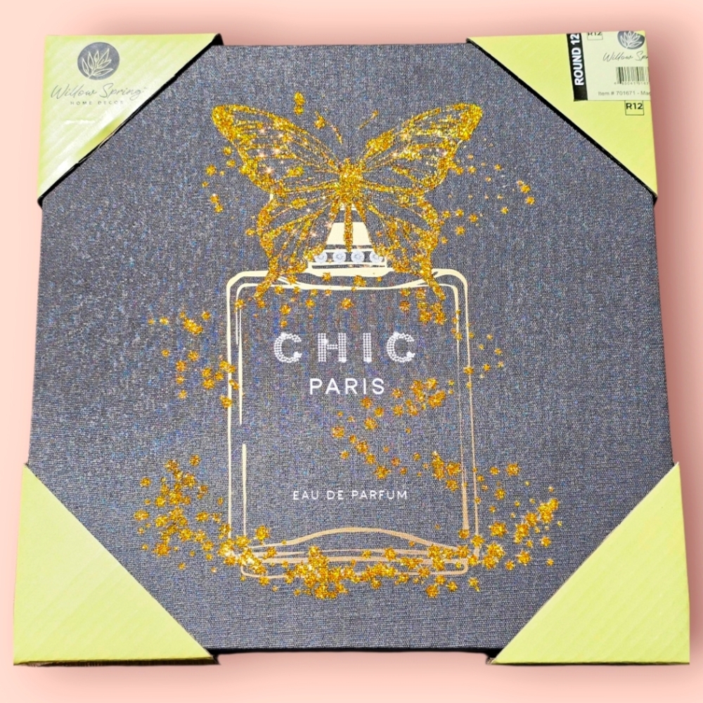 Chic Paris Eau de Parfum Canvas Art-NIP